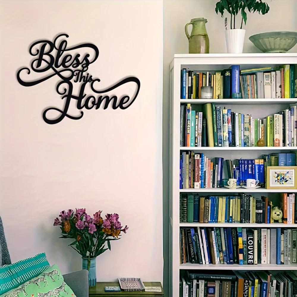 One Piece Domácí Nástěnná Dekorace Černý Kovový Art Domácí Kovová Šablona Nástěnné Dekorace Vstup Obývací Pokoj Dekorace Znamení