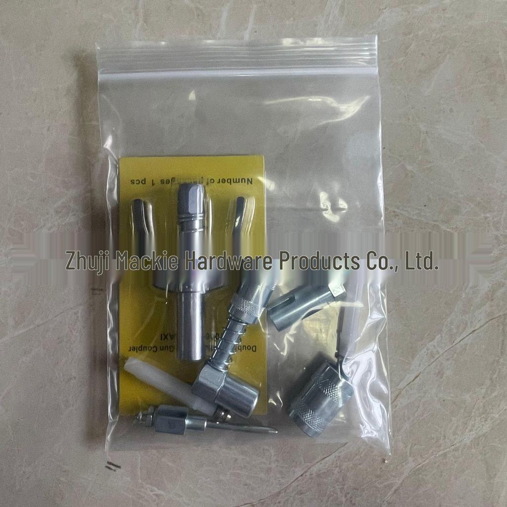 6-Piece Grease Gun Tool Set with Nozzle & Coupler Accessories