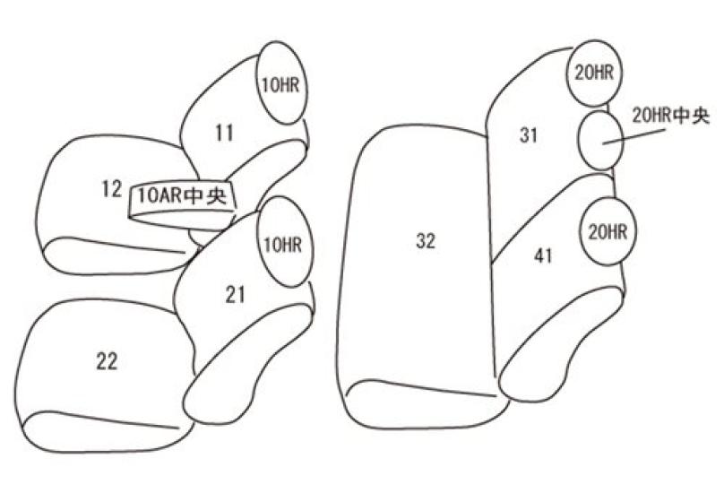 Clazzio Seat Cover ZYX10 Clazzio Junior Black C-HR H28/12~ ET-1180 [41ETH1180K]