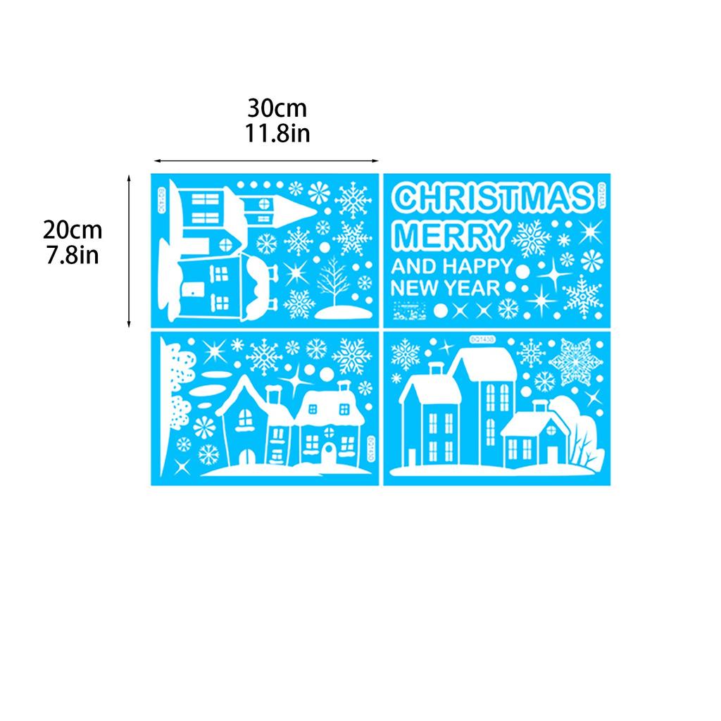 Christmas Stickers Shopping Mall Window Stickers Childrens Room Stickers Wall Stickers Set Christmas Decoration