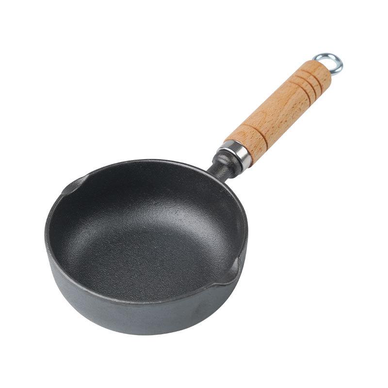 Non-Stick Mini Cast Iron Frying Pan for Oil Drizzling, Stir-Frying, and Egg Frying