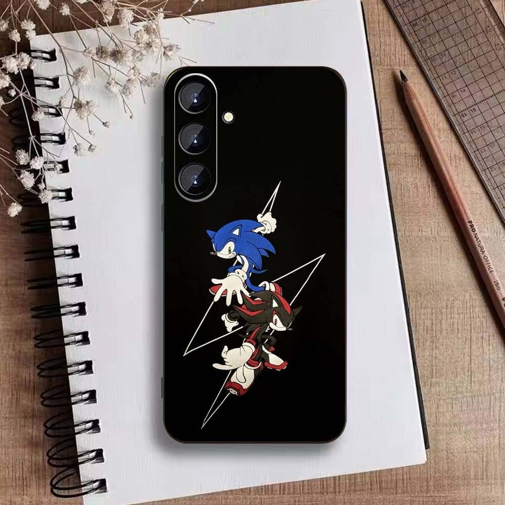

Hedgehog Knuckles Phone Case For Samsung Galaxy A73,A21s,A22,A31,A52,A53,A71,A41Soft Black Shell Samsung a12