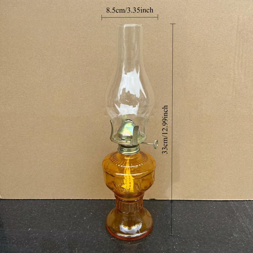 Vintage Retro Kerosene Lamp Classic Nostalgic Glass Eternal Lamp Decorative Ornaments Home Warm Atmosphere