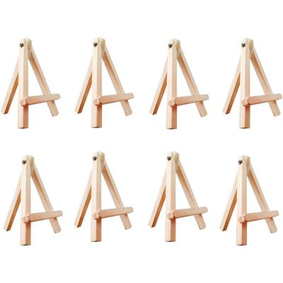 Eduway 10 Inch Mini Wooden Easel Tripod Stand for Sketch Accessories/Natural Craft/Art/Painting/Mini Canvas/Business Car