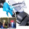 LED Airplane Bike Light - Colorful Rotating Bicycle Safety Warning Lamp for Night Riding - Cool Cycling Accessories