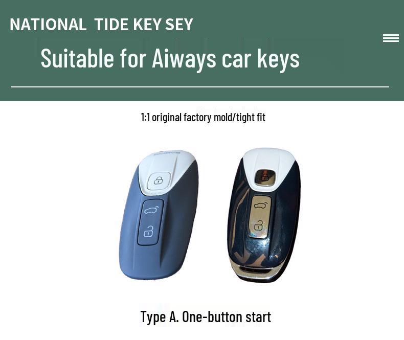 2022 Aiways U5/U6 Zhijing Edition New Energy Vehicle Schlüsselhülle - Vollständige Umhüllung Fernbedienungshülle