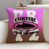 Street CCorteizS Cushion Cover Breathable and Skinfriendly Linen Pillowcase Square Removable and Washable Cushion