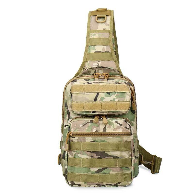 Molle Large Camouflage Tactical Chest Bag, Outdoor Travel Waist Bag for Men & Women, Fashionable Cycling Gear
