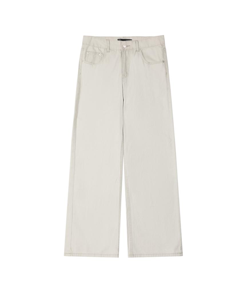 Ledeoli Washed Cotton Pants [Brown]