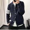 2024 Men's High-Density Jacquard Knitted Cardigan Jacket for Spring & Autumn