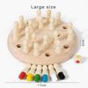 Wooden Color Memory Chessboard: Parent-Child Tabletop Game for Concentration and Puzzle Thinking