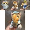Shark Cat Travel Plush Toy With Cartoon Design For Girls Backpack Decor