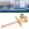 Air Conditioner Shut-Off Valve Accessory, Heavy Duty 3-Way Copper Refrigeration Valve, Easy