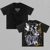 T-shirt Anime Overlord Gotica Y2k Vintage Lavata T-shirt Uomo Donna Abbigliamento Estivo Cotone T-shirt Abbigliamento