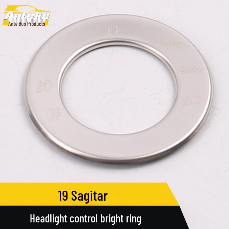 Sagitar Headlight Control Trim Decoration: Compatible with 19 Models