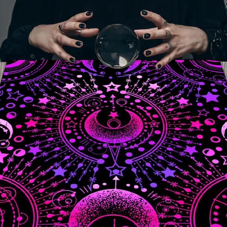 Witchcraft Deck Cloth Wall Decoration Tarots Card Tablecloth Square Divinations Tapestry  Divinations Card Mat Enduring
