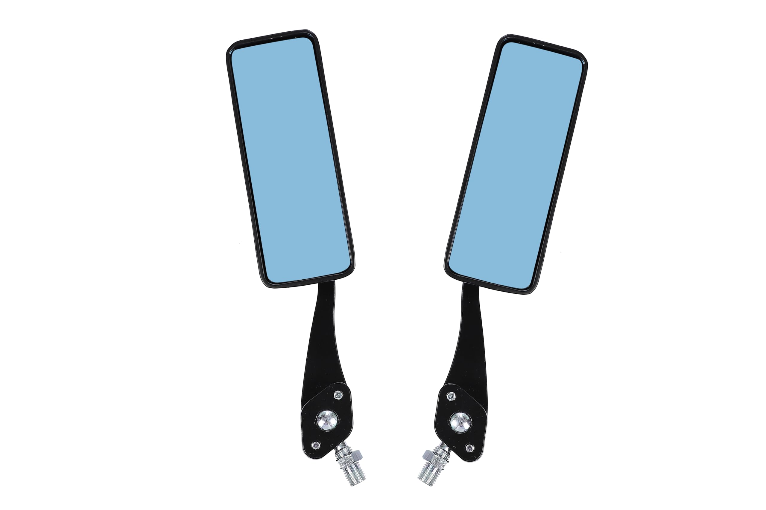 

Пользовательские мотоциклетные черные квадратные 10 мм крепления левое и правое для Ape Ape Dio Lead и aftermarket или синие зеркала, отверстие, правая резьба, комплект, 50,