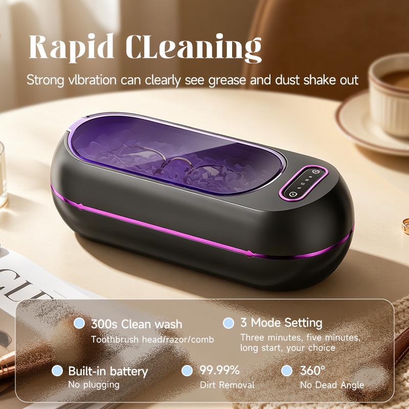 Xiaomi Safe & Efficient 45KHz Ultrasonic Cleaning Machine, High-Frequency Bath for Glasses & Jewelry, Multi-Purpose Home Use