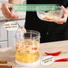 Hourglass Pickle Jar with Dry and Wet Separation Feature