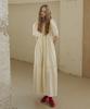 GREENBUTTER Viscos Frill Dress (Cream)