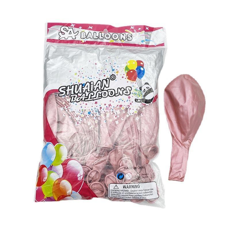 18 Inch Metal Latex Balloon Thickened Pearlescent Metal Ball Wedding Party Decoration Birthday Arrangement Balloon