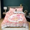 Love Heart Soft Duvet Cover Set Microfiber Bear Warm Comforter Cover Soft Romantic Beding Sets Valentine's Day For Young Girls Women Rom Decor