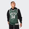 Nike NBA Retro Jersey, Milwaukee Bucks, Giannis Antetokounmpo No. 34 Men Tops Army-Green CN9939-323