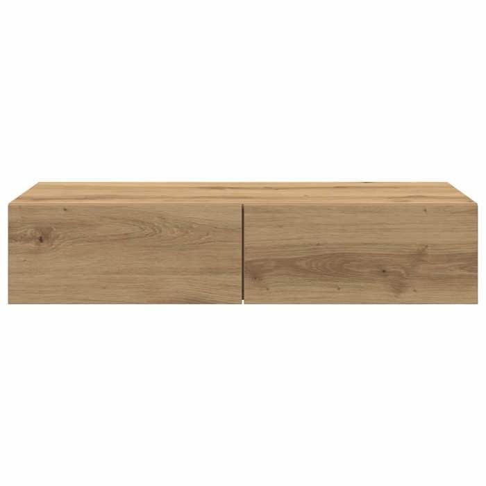 VidaXL Wall Shelf with Drawers Artisan Oak Engineered Wood 859985