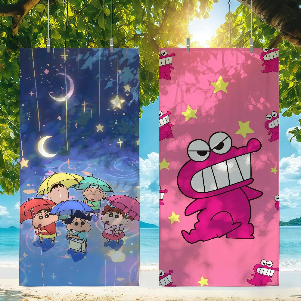 Cartoon C-Crayon S-Shin-Chan Towel Beach Towel Travel Lightweight Skin Friendly For Pool Beach Camping Cruise Summer