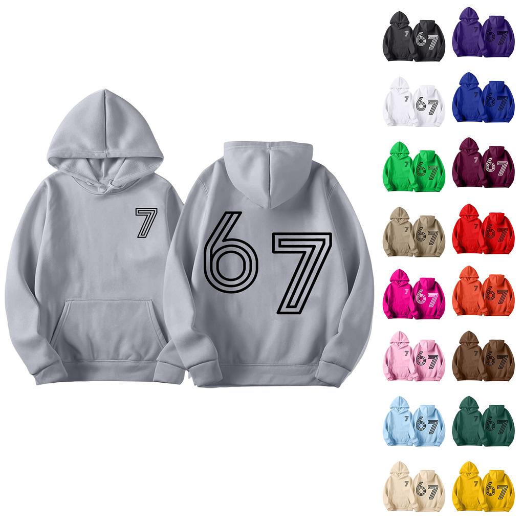 Men's Printed Hooded Long Sleeved Sweatshirt For Casual Sports Comfort