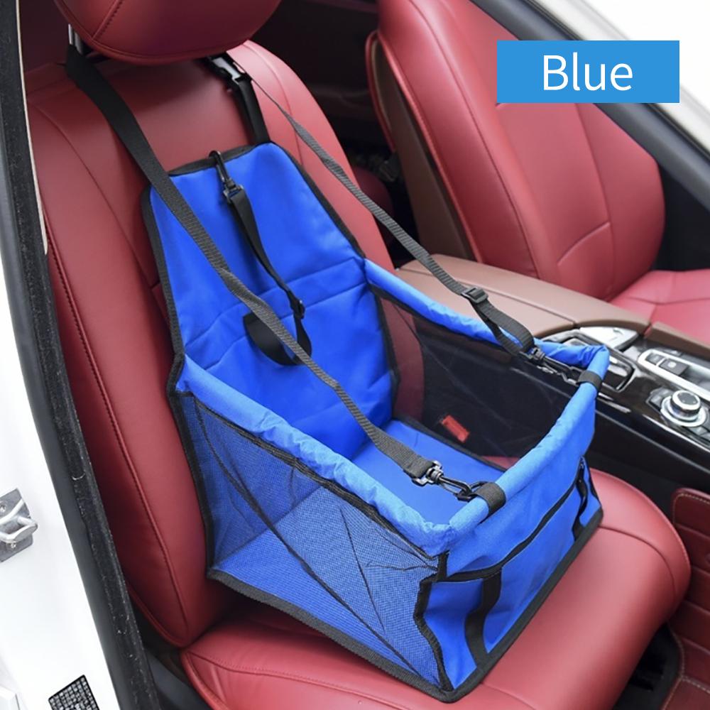 

Чехол для автомобильного сиденья для собак, складной гамак, сумка-переноска для домашних животных, корзина для переноски кошек, устойчивое складное автомобильное сиденье для собак Other&Four Seasons синий