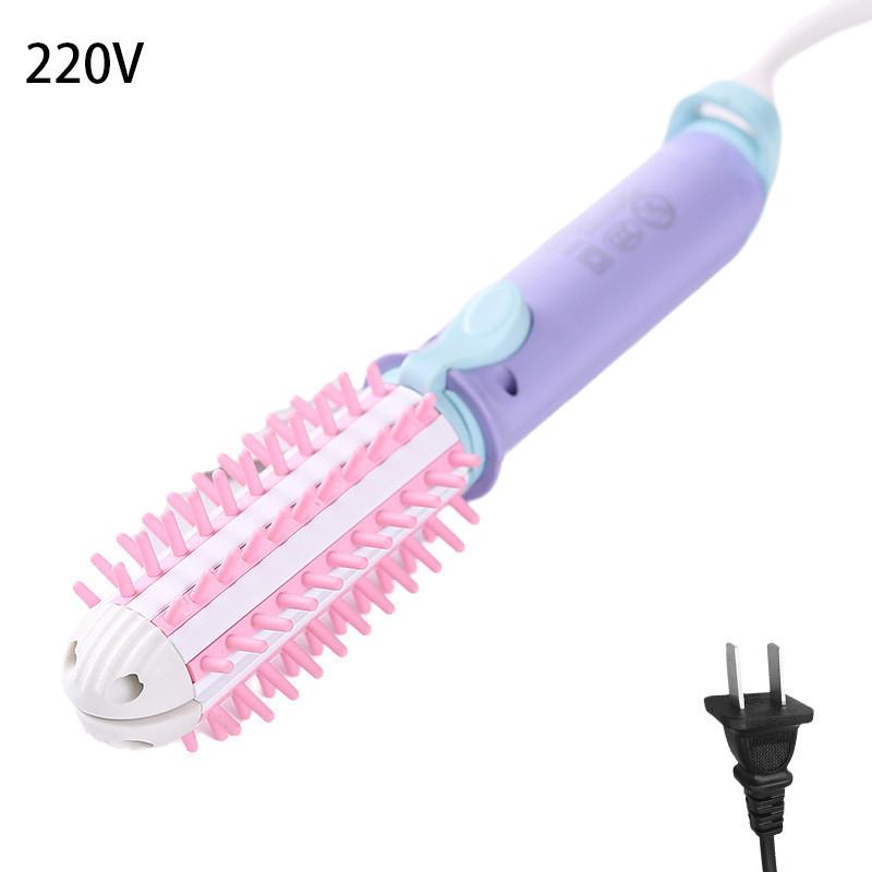 

For Comb Curling Quick Styling Portable Can Used For Straightcurling Hair 220v фиолетовый