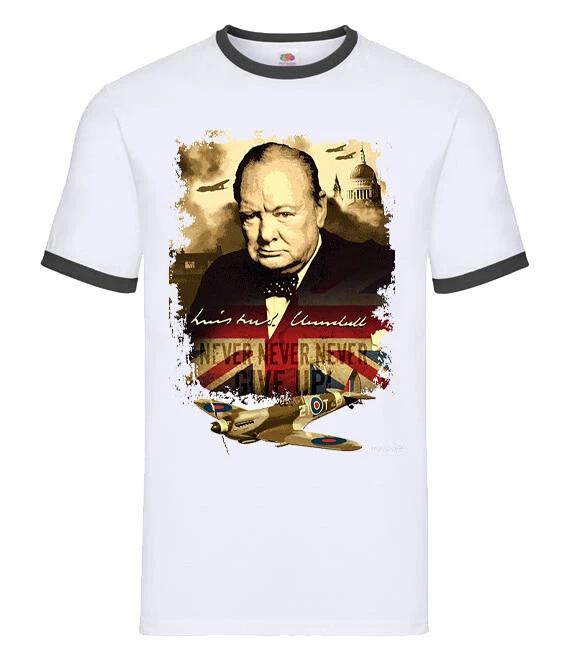 

Raf British politics government Winston Churchill England spitfire t shirt XL