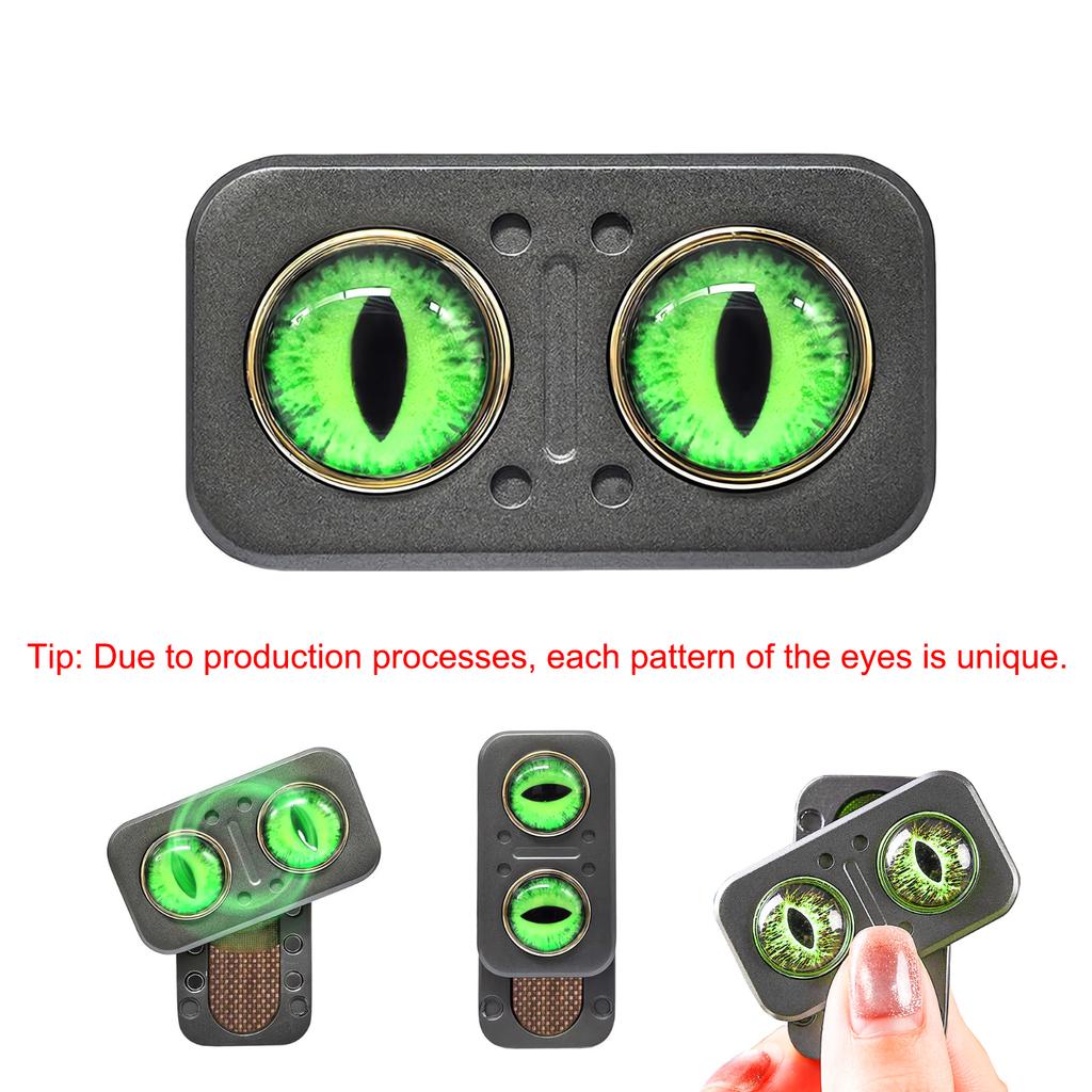 Owl Papa Coin EDC Mechanical Metal Slider Fingertip Push Card Decompression Desktop Toy