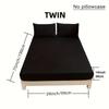 Minimalist Black and White Gray Super Soft Fitted Sheet with Deep Pockets Mattress Protector Breathable Mattress Cover, Four Seasons Bedding