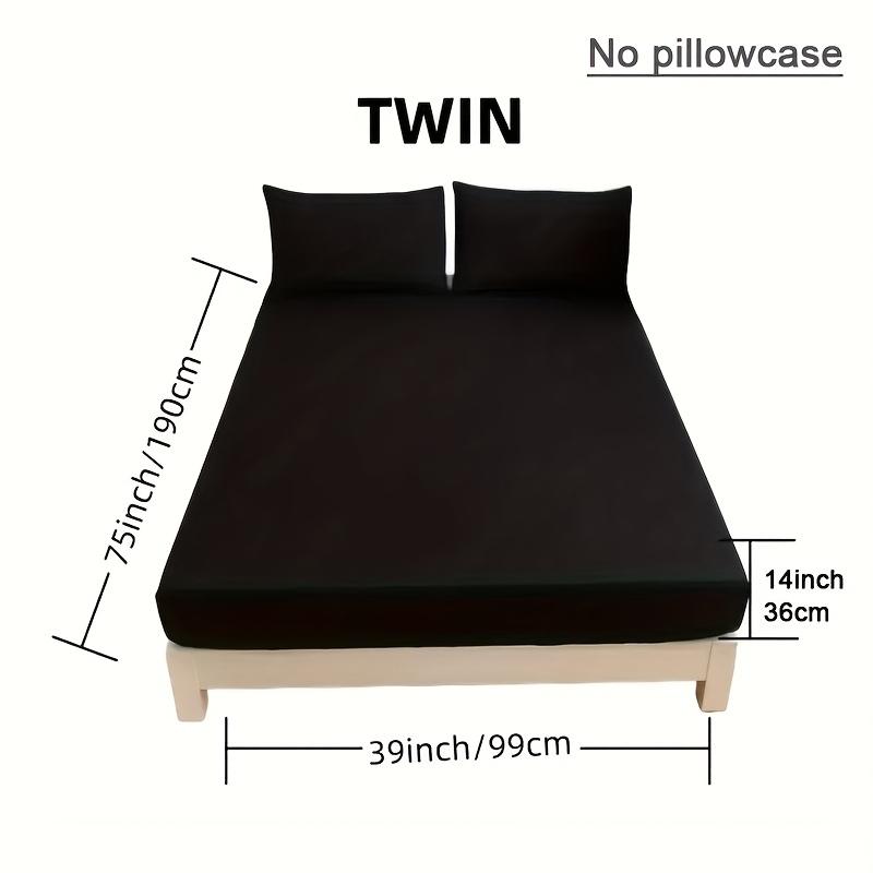 Minimalist Black and White Gray Super Soft Fitted Sheet with Deep Pockets Mattress Protector Breathable Mattress Cover, Four Seasons Bedding