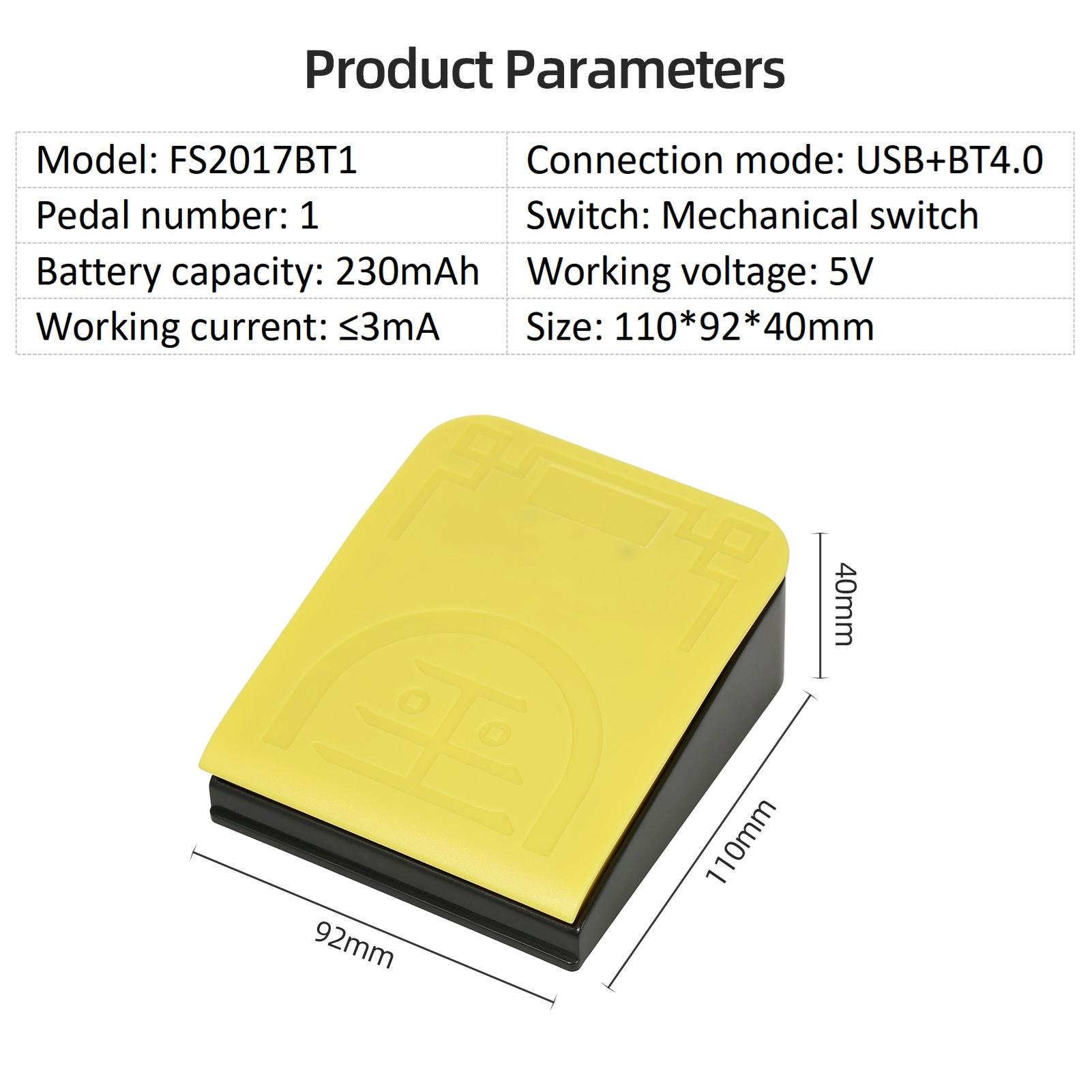 FS2017 1 Педаль для одной ноги   Многофункциональная Индивидуальная Педаль USB+  Двухрежимное Подключение Механическая   Широкое Применение
