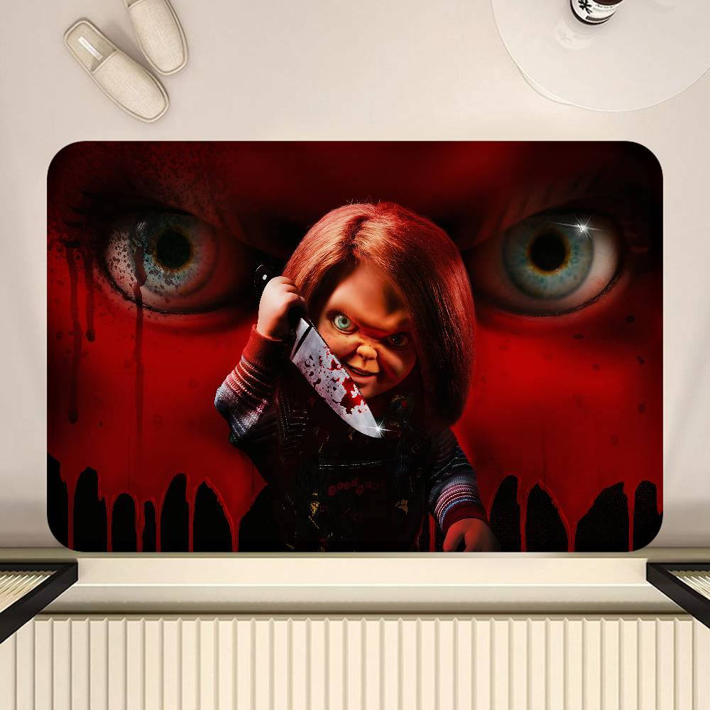 Classic Chucky Horror Movie Floor Mat INS Style Soft Bedroom Floor House Laundry Room Mat Anti-skid Household Carpets