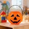 Halloween Festival Supplies 1/2/3Pcs Pumpkin Candy Bucket Trick-or-Treat Holder Basket Party Favors Jack-O-Lantern Sweet Snack Pail with Handle,