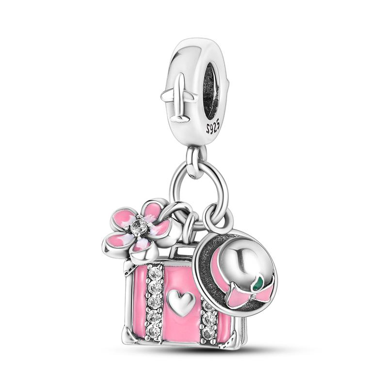 New 925 Silver Cosmic Star Moon Charms Pendants For Women Fit Bracelet DIY Jewelry Gifts