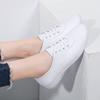 2cm Spring Student Small White Shoes Women's Casual Round Head Flat Bottom Plus Size Ladies Shoe