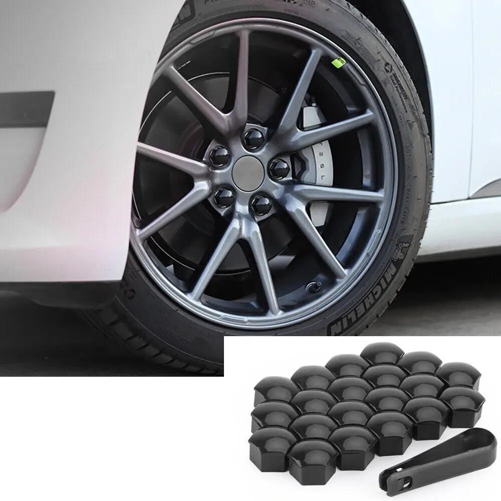 20PCS Car Tire Screw Cap Car Wheel Nuts Covers Auto Caps Hub Screw Protector Bolt Head Cover Cap Plastic Tire Wheel Screw Bolts