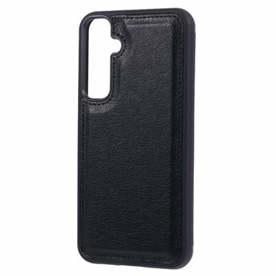 For Samsung Galaxy S25+ Case Calf Texture PU Leather Anti Fingerprint Back Phone Cover