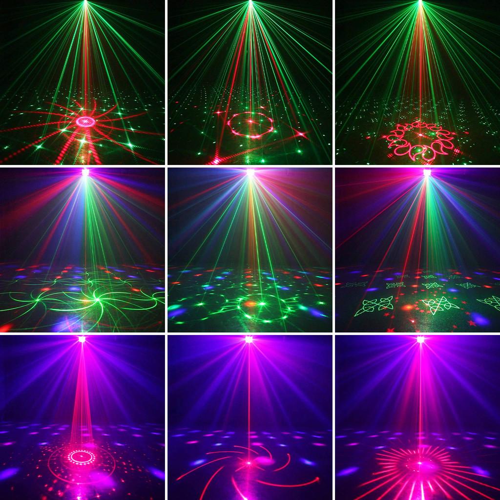 Rechargeable Bar Disco LED Atmosphere Lamp KTV Projection Stage Light Small Indoor Rotating Colorful Laser Light