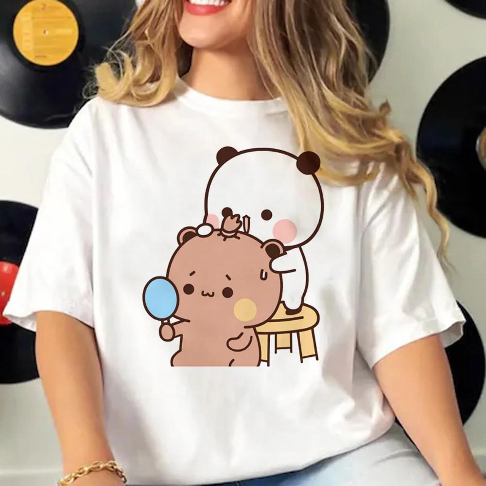 Bubu and Dudu T Shirt Women Comic T-shirts Girl Y2k Funny Japanese Clothing Women Clothing