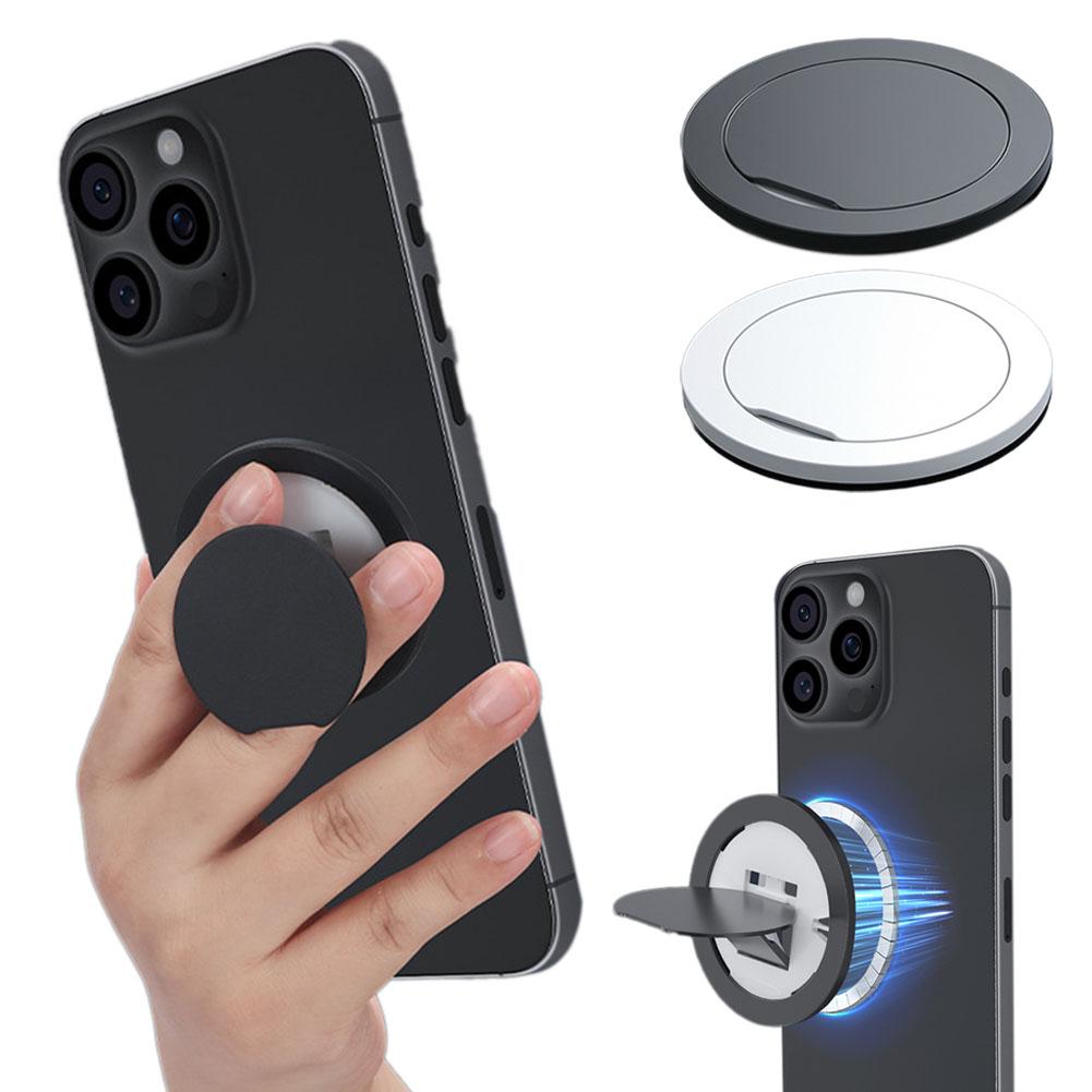 Magnetic Cell Phone Ring Holder For iPhone 13 14 15 16 17 Series For MagSafe Removable Cell Phone Grip Kickstand Accessories