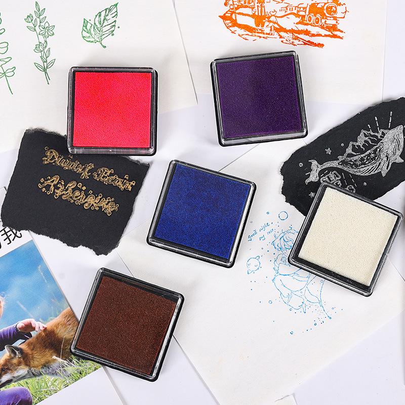 Washable Finger Paint & Stamp Kit for Kids - Baby Handprint & Footprint Inkpad Scrapbook