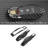 1x Carbon Fiber Remote Key ABS Cover Case Fob For Porsche Panamera Cayenne Macan