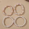 Natural Freshwater Pearl Elastic Bracelets - Candy Color Jewelry Gifts for Live Broadcast Festival Promotion