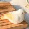 Handmade Squishy Realistic Bird Kid Squeeze Toys Silicone Soft Flocked Pinch Sensory Toys for Kids Desktop Ornament Pinching Toy